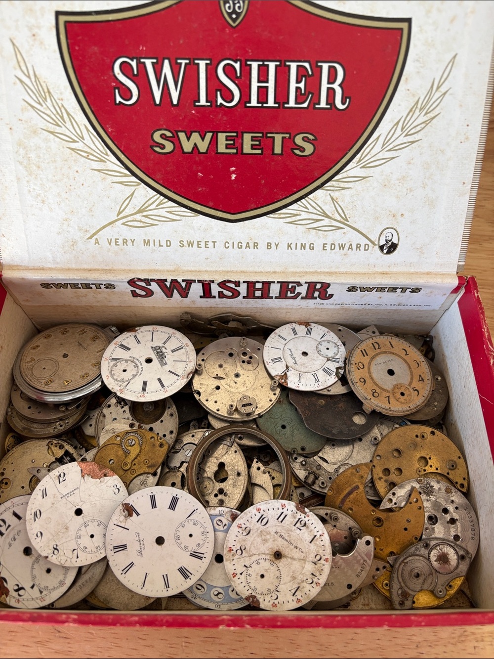 Vintage pocket watch parts
